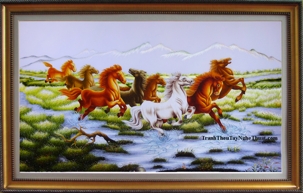 tranh thêu mã đáo thành công