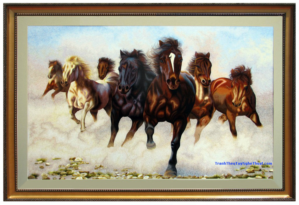 tranh thêu mã đáo thành công