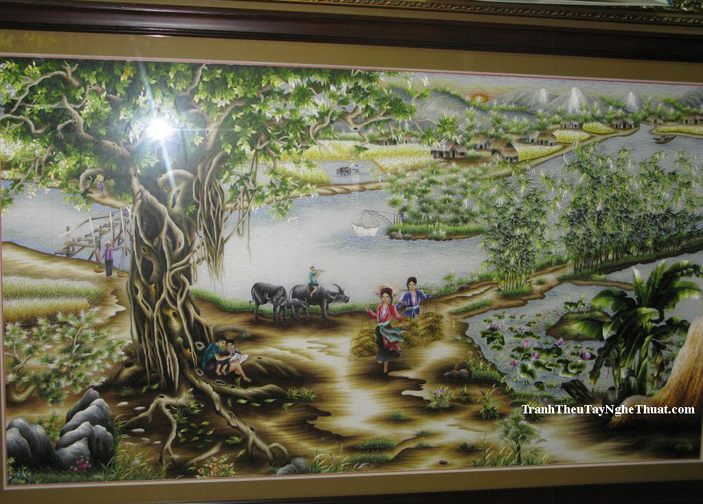 tranh thêu tay