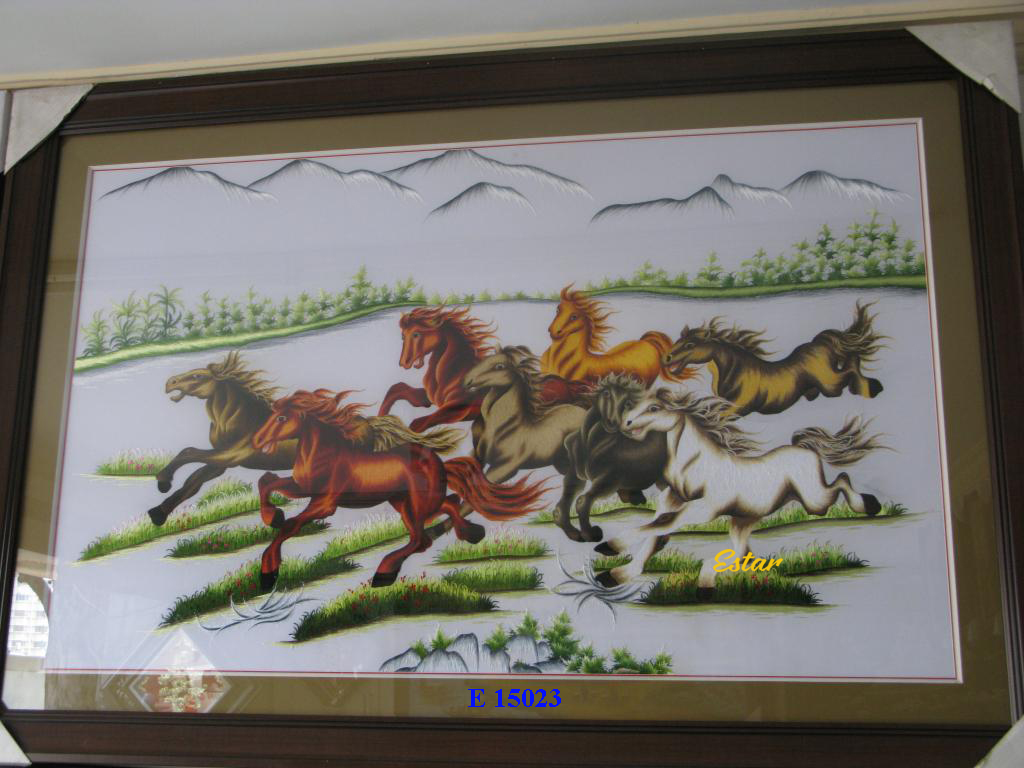 tranh thêu mã đáo thành công