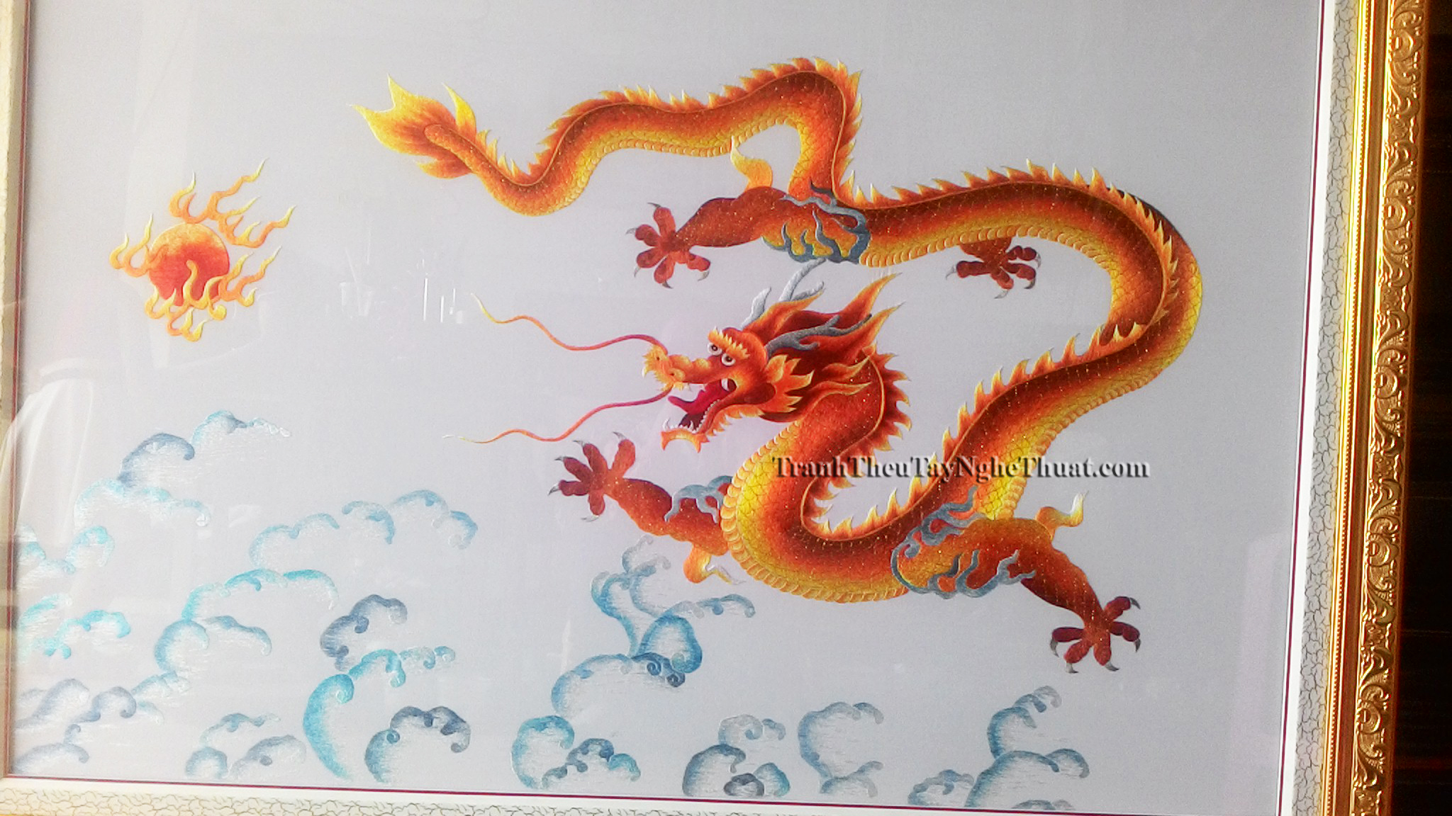 tranh thêu con rồng 12