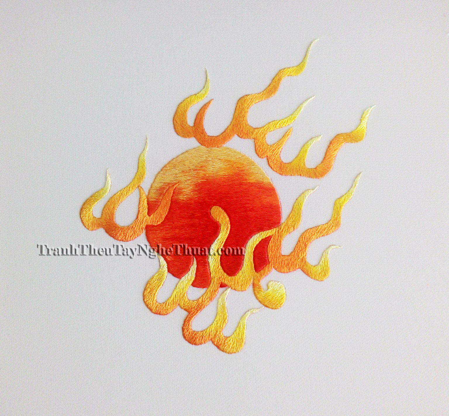 tranh thêu con rồng