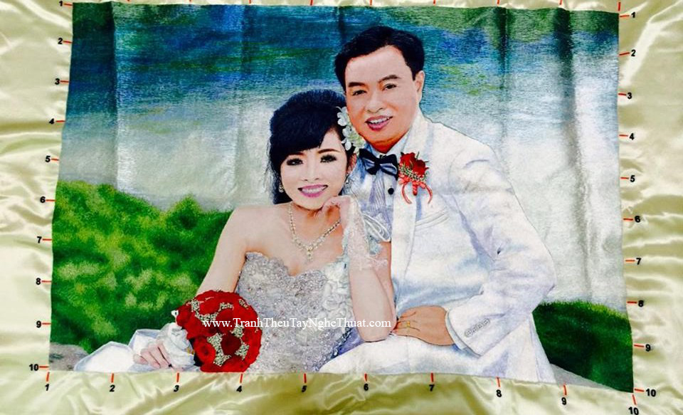 tranh thêu tay