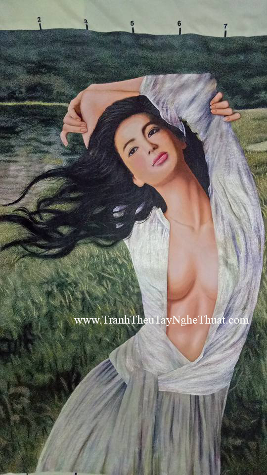 tranh thêu tay