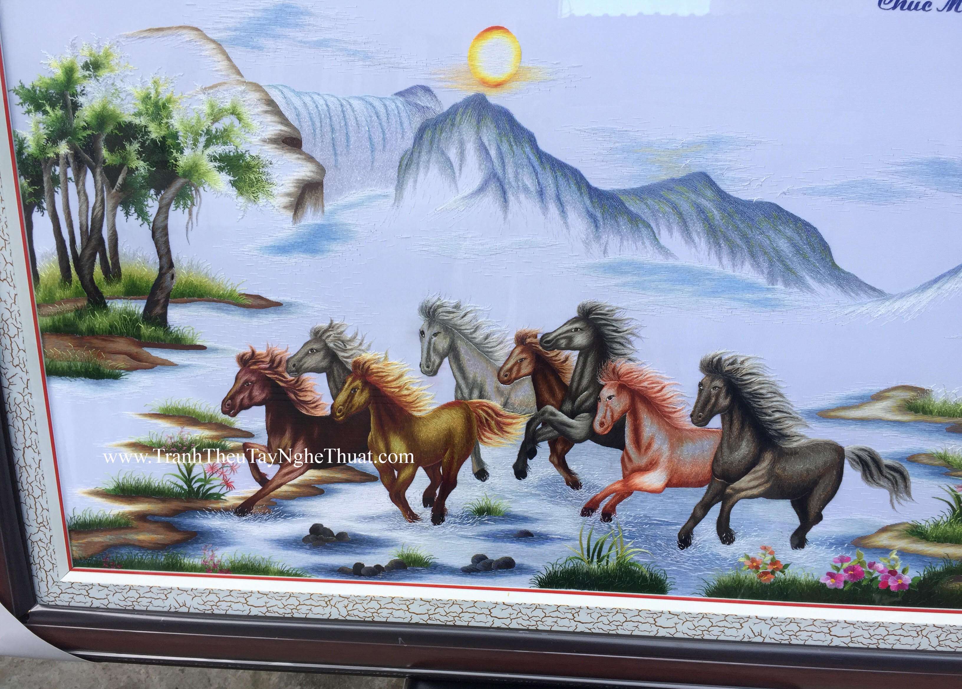 tranh thêu mã đáo thành công