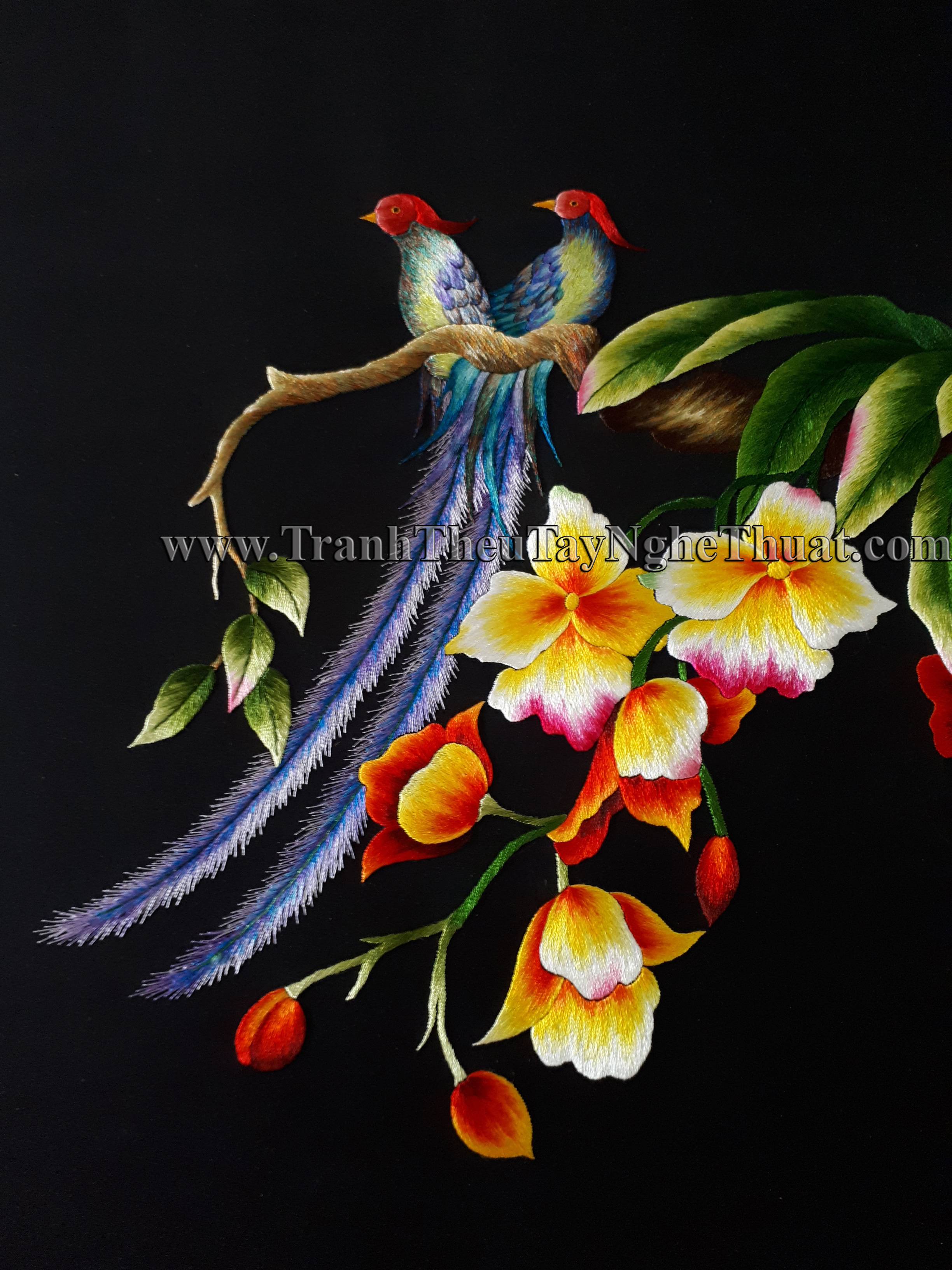 tranh thêu tặng đám cưới